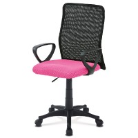 Kancelářská židle  - látka růžová/černá  KA-B047 PINK